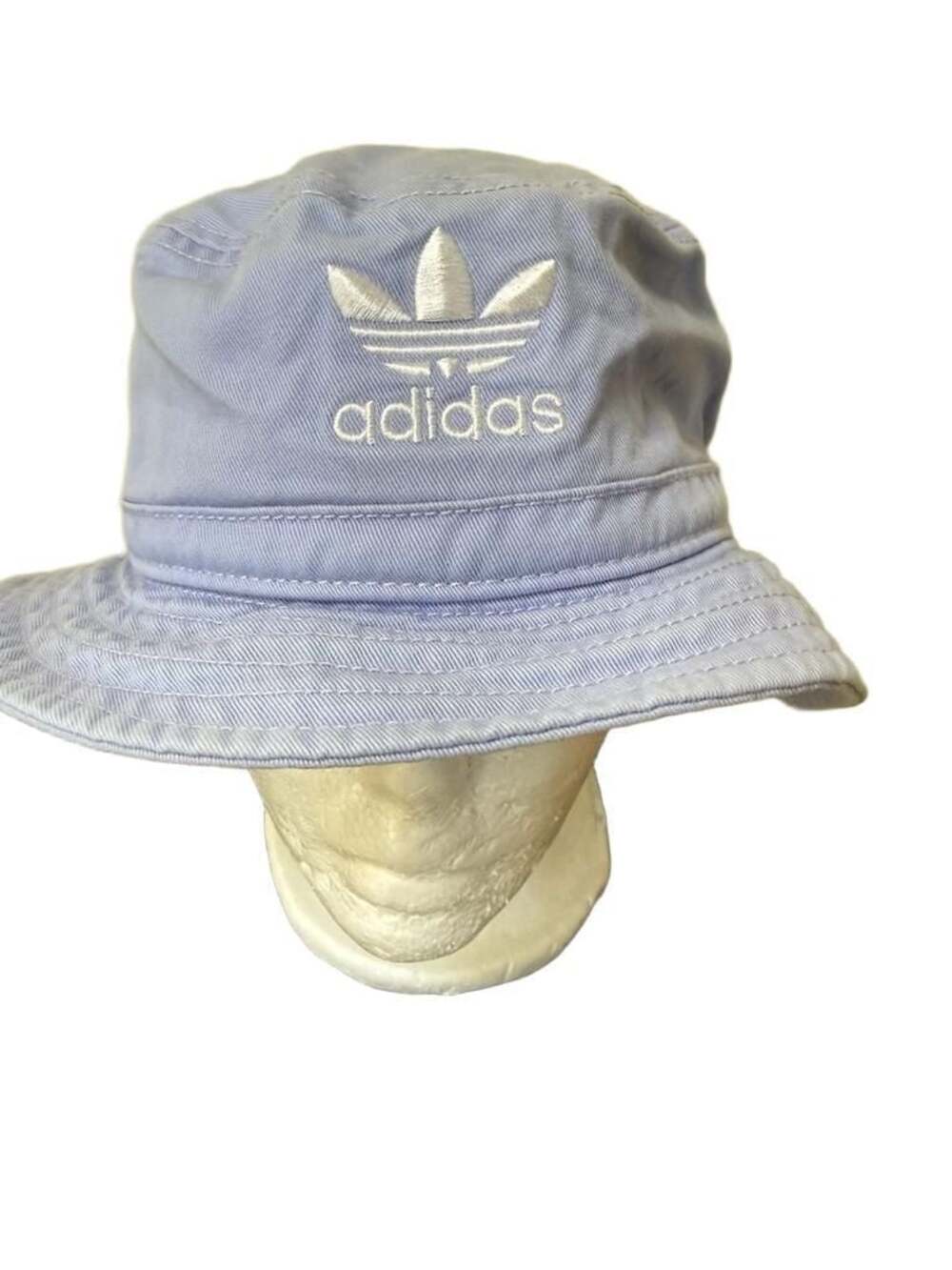 Adidas Trefoil Embroidered Light Purple Cotton Bucket Hat with AL-MAC Patch
